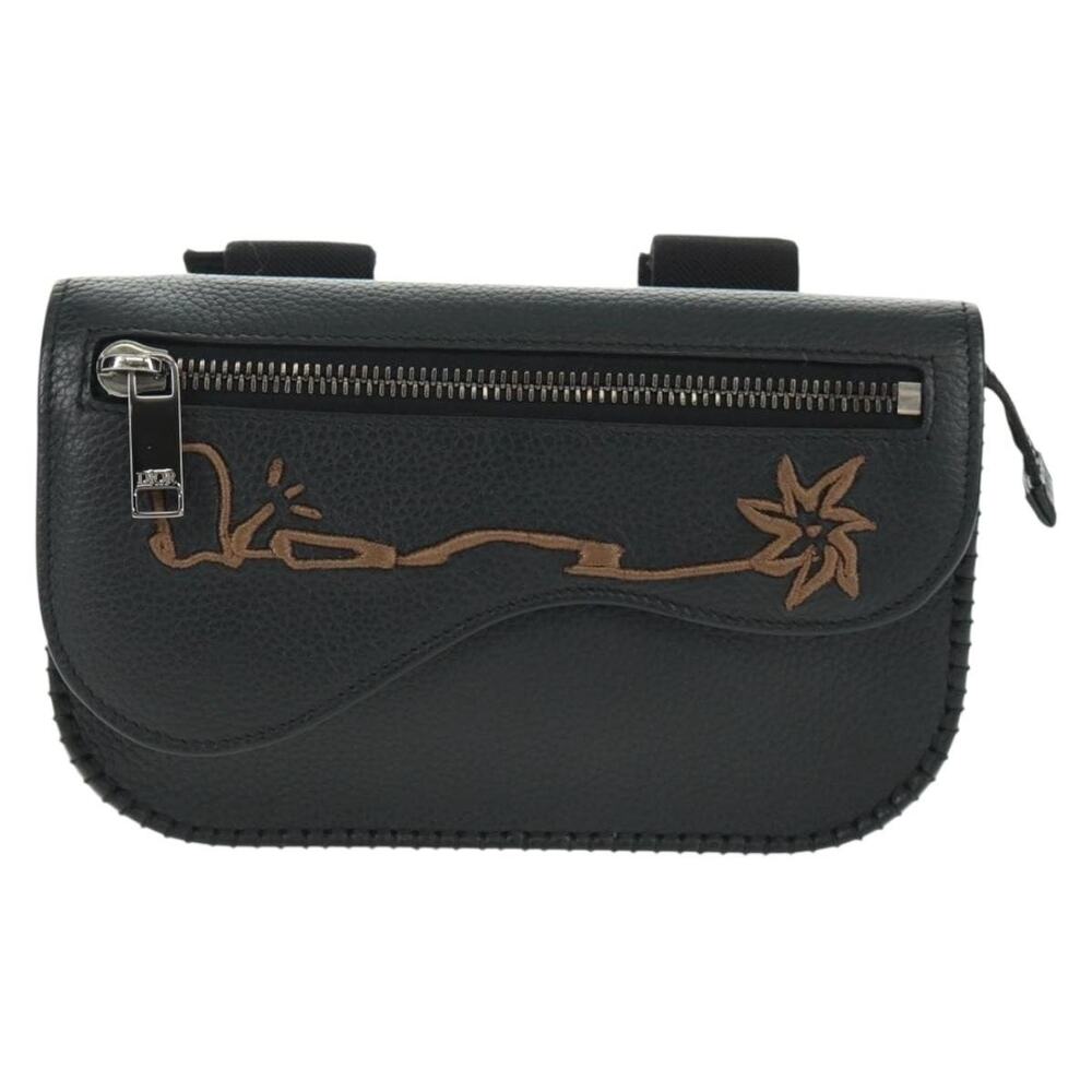 Dior Leather Cactus Jack Arm Pouch Mini Bag Black